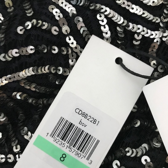 CALVIN KLEIN Sequined Cocktail Sheath Dress - Picture 7 of 11